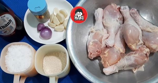nguyên liệu làm gà rán chiên