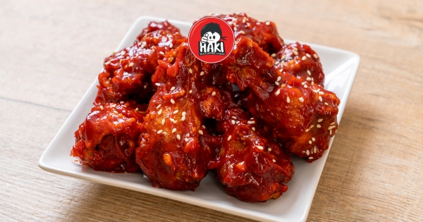 gà rán sốt cay haki