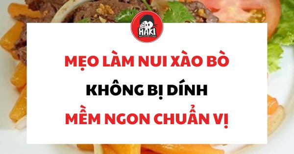cách làm nui xào bò
