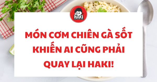 cơm chiên gà sốt 