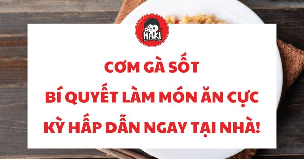 cơm gà sốt