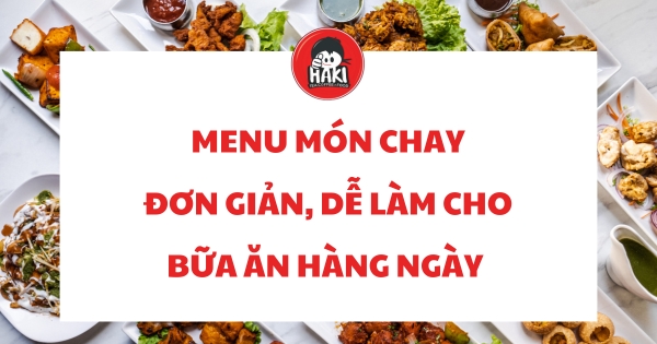 menu món chay