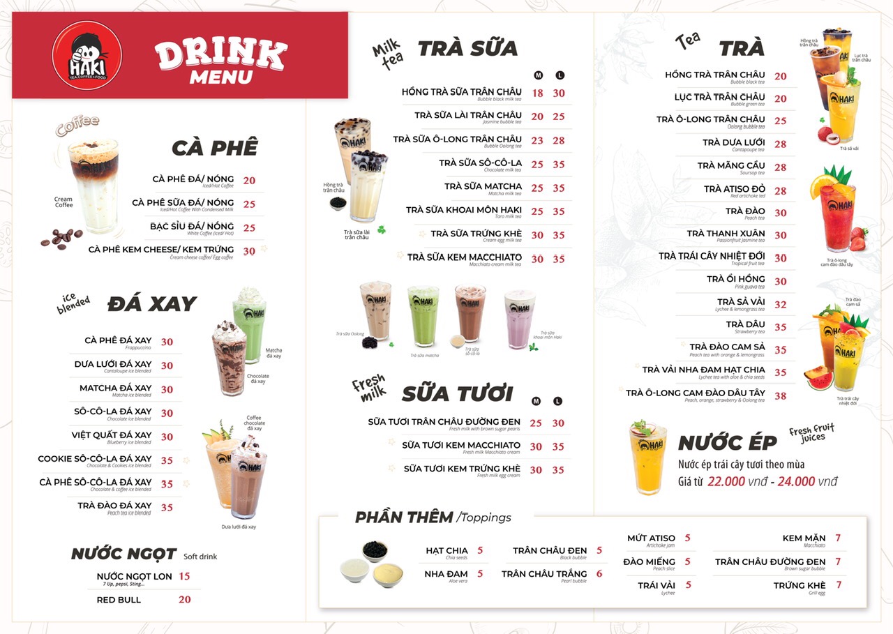 menu haki
