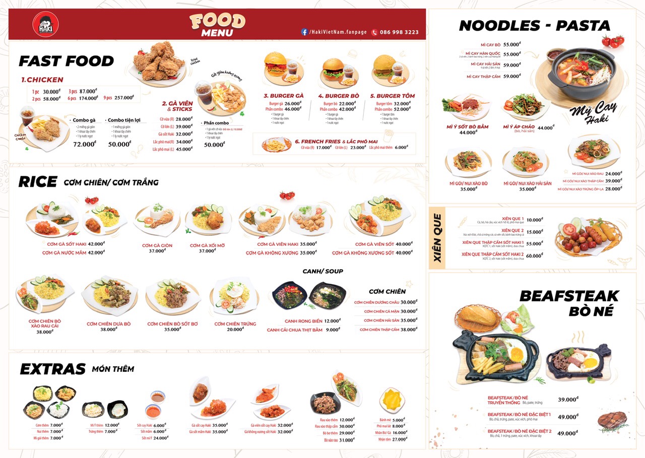 menu haki