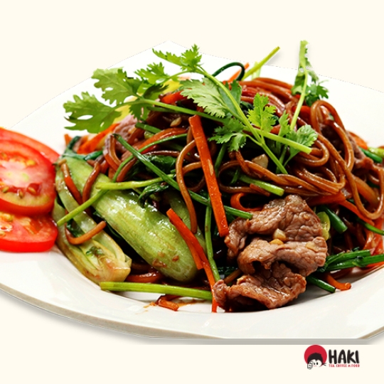 Mì áp chảo